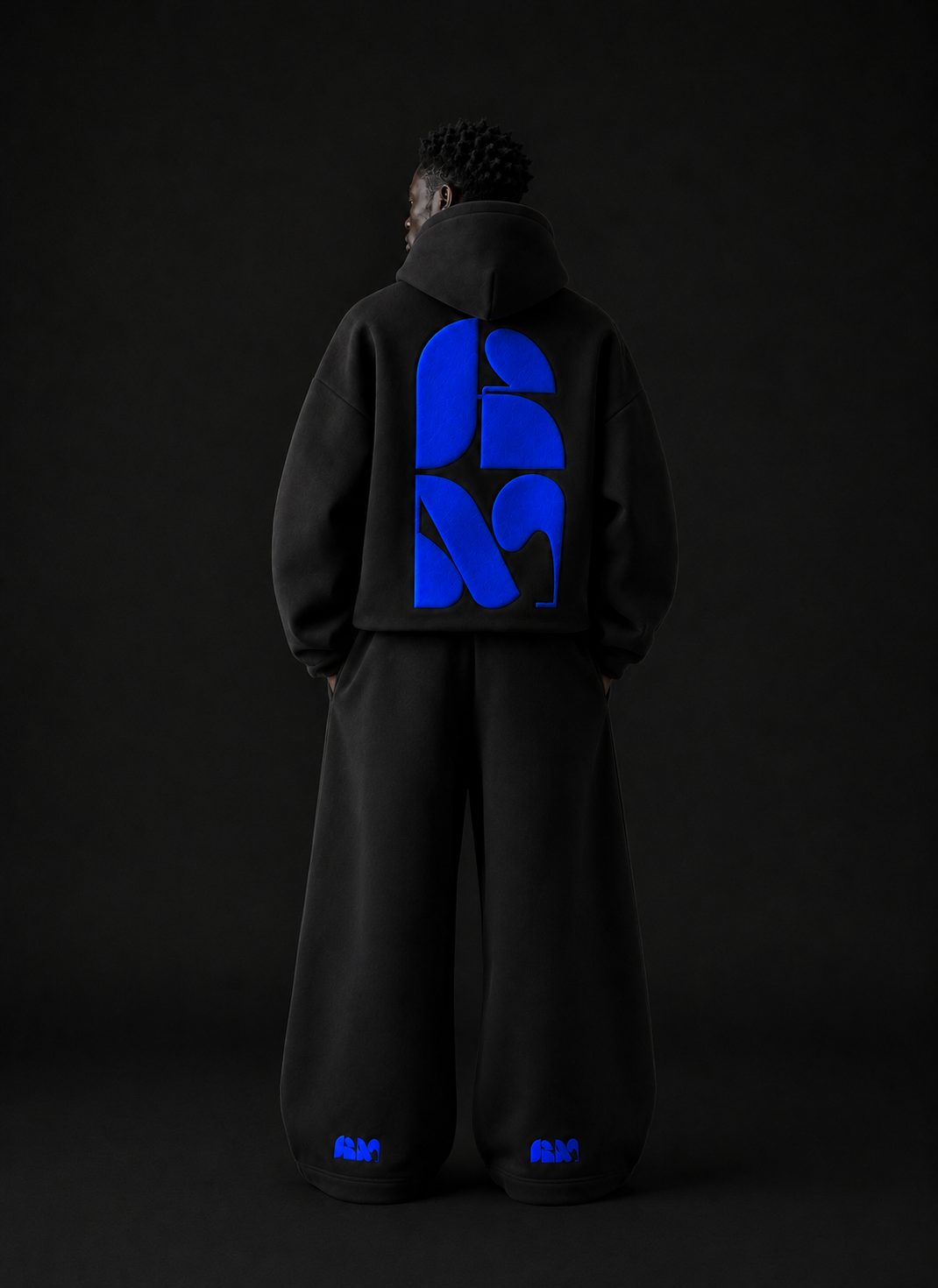 Embroidery — electric blue